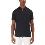 Dawley S/S Zip Knit // Black (XL)