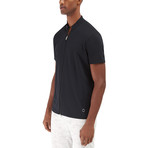 Dawley S/S Zip Knit // Black (XL)