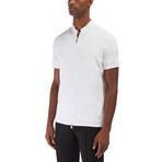 Dawley S/S Zip Knit // White (2XL)