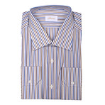Brioni // Duncan Striped Dress Shirt // Multicolor (Euro: 44)