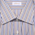 Brioni // Duncan Striped Dress Shirt // Multicolor (Euro: 39)