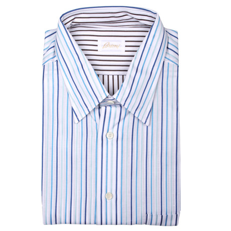 Brioni // Gregor Striped Dress Shirt // Multicolor (Euro: 37)