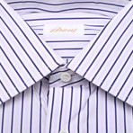 Brioni // Ralph Dress Shirt // Ivory + Blue + Lavender (Euro: 40)