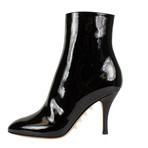 Patent Leather Rockstud Sole Booties // Black (US: 4)