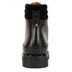 Soul Leather Studded Combat Boots // Black (US: 4)