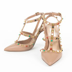 Rockstud Multiple Stone Heels // Nude (US: 4)