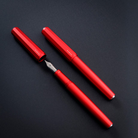 Ixion Fountain Pen Aluminum // Red (Extra Fine Nib)