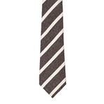 Roda // Striped Tie // Taupe + Off-White