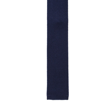 Roda // Skinny Knit Tie // Blue