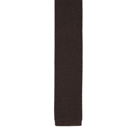 Roda // Skinny Knit Tie V1 // Brown