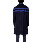 Watson Wool Coat // Navy (XL)