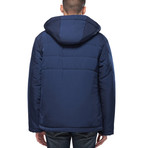 Emery Padded Hooded Jacket // Royal (L)