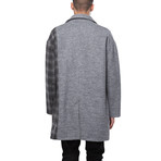 Charlie Oversized Wool Blend Coat // Grey (S)