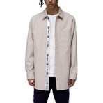 Calvin Shirt Jacket // Taupe (L)