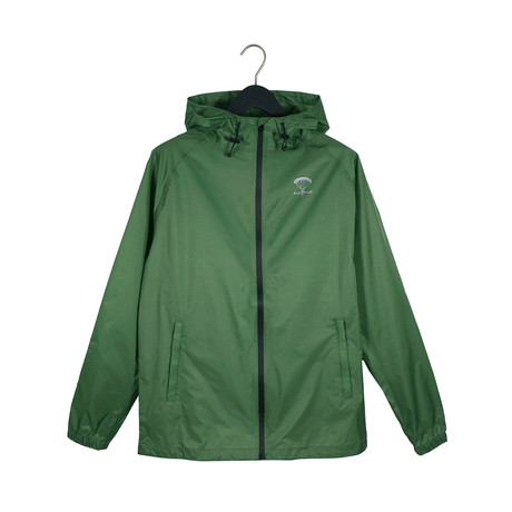 Full Zip Rain Jacket // Hunter Green (S)