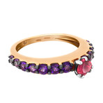 Stefan Hafner 18k Rose Gold + Semi Precious Ring // Ring Size: 6.75