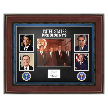Signed + Framed Collage // US Presidents
