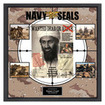 Signed + Framed Collage // Navy Seal Robert O'Neill