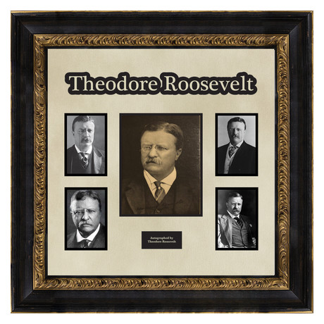 Signed + Framed Collage // Theodore Roosevelt