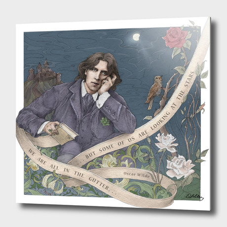 Oscar Wilde // Aluminum (16"W x 16"H x 1.5"D)