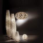 Cactus Suspension Lamp // Gold
