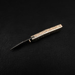 Handmade Damascus Liner Lock Folding Knife // 2718