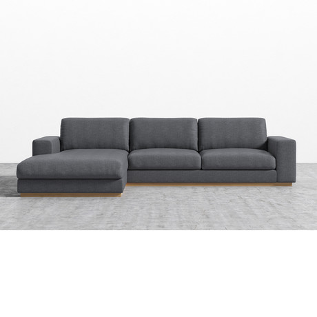 Noah Sectional // Narwhal (Left Hand Facing)