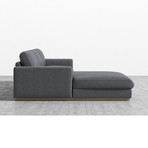 Noah Sectional // Narwhal (Left Hand Facing)