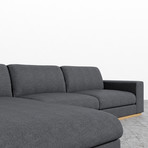 Noah Sectional // Narwhal (Left Hand Facing)