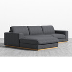 Noah Sectional // Narwhal (Left Hand Facing)