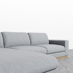 Noah Sectional // Porpoise (Left Hand Facing)