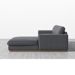 Noah Sectional // Narwhal (Left Hand Facing)