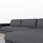 Noah Sectional // Narwhal (Left Hand Facing)