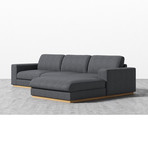 Noah Sectional // Narwhal (Left Hand Facing)