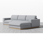 Noah Sectional // Porpoise (Left Hand Facing)