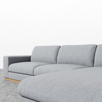 Noah Sectional // Porpoise (Left Hand Facing)