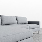 Sophia Sectional // Porpoise (Left Hand Facing)