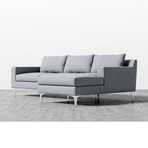 Sophia Sectional // Porpoise (Left Hand Facing)