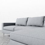 Sophia Sectional // Porpoise (Left Hand Facing)