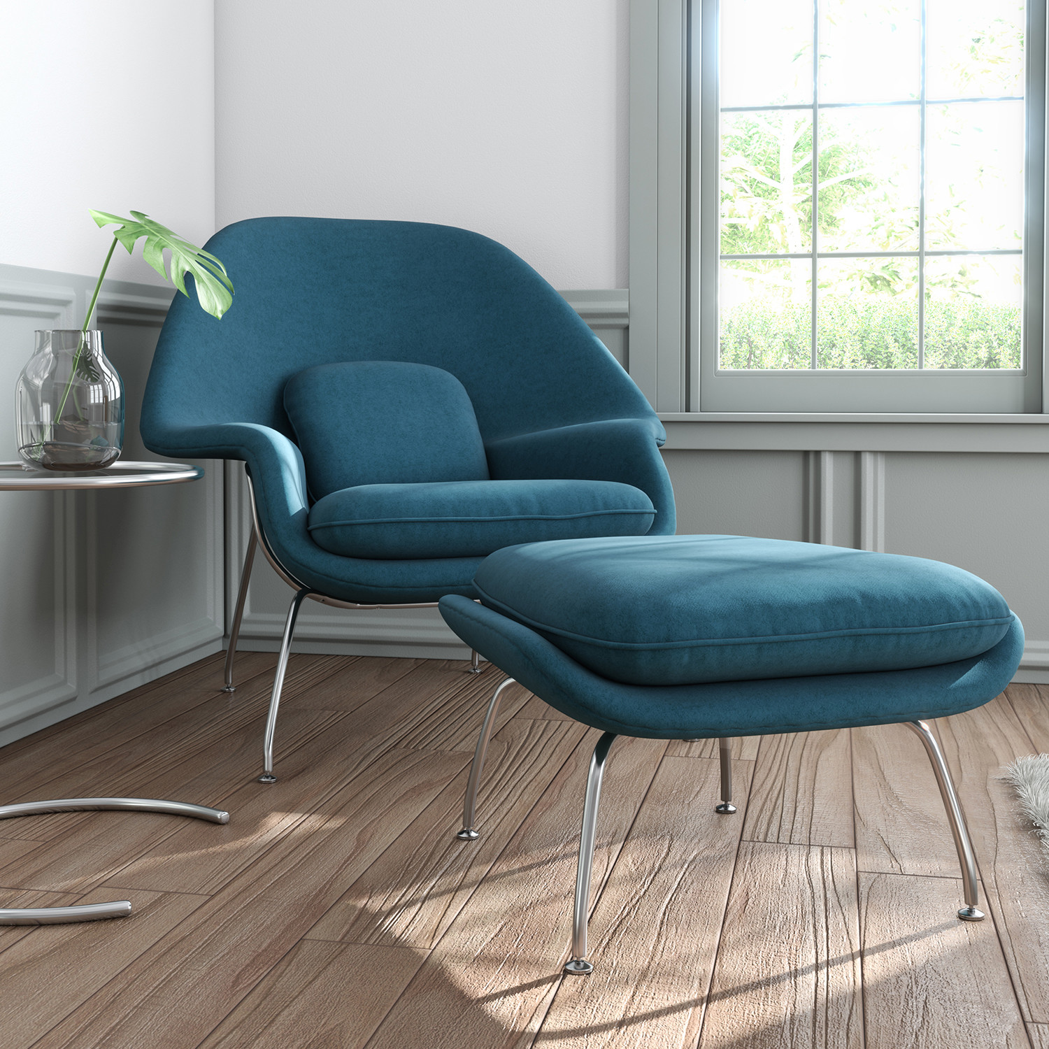 Womb Chair + Ottoman // Twilight - Rove Concepts - Touch of Modern