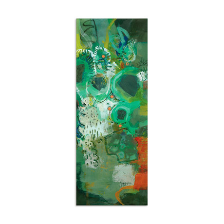 Lolly I // Frameless Free Floating Reverse Tempered Art Glass Wall Art by EAD Art Coop (Lolly II Only)