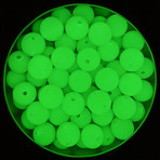 Glow-In-The-Dark Plastic Beads // 15mm // Mixed Pack