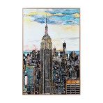 Empire State Building // Anodized Aluminum Rose Gold Frame