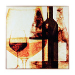 Wine Bottles // Anodized Aluminum Rose Gold Frame (Wine Bottles 1)