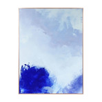Blue Hues // Anodized Aluminum Rose Gold Frame (Blue Hues 1)