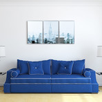 Empire State Panoramic // Triptych // Anodized Gun Powder Aluminum Frame