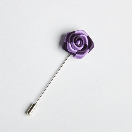 Elvis Lapel Flower// Two-Tone Purple