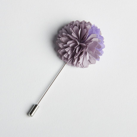 Lennon Lapel Flower// Purple + Lavender