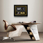 Batman // Adam West Signed Bat-1 License Plate // Custom Frame (Signed License Plate Only)