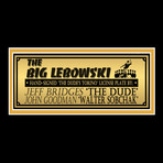 Big Lebowski // Jeff Bridges + John Goodman Signed License Plate // Custom Frame (Signed License Plate Only)